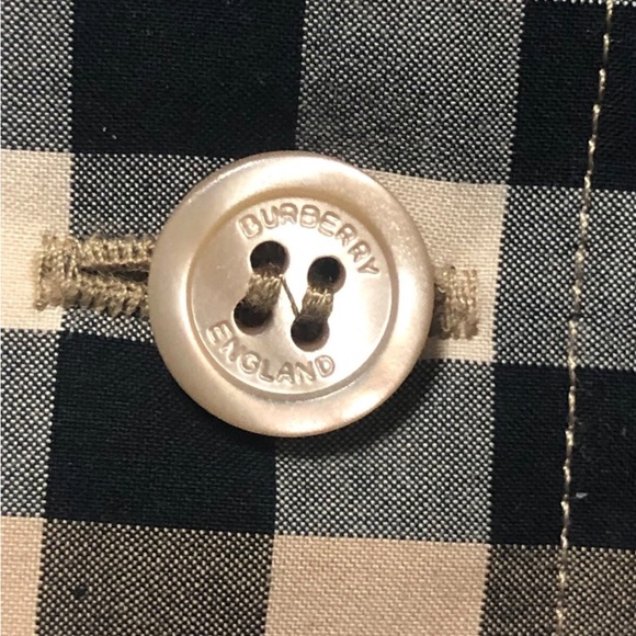 Burberry archive print checked nova Checkered Button-Up shirt L - Picture 10 of 12